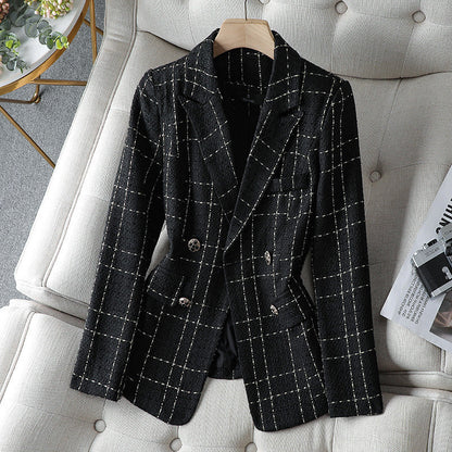 Women’s Blazer – Tailored Fit – Double-Breasted – Decorative Buttons