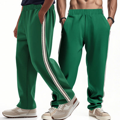 Men’s Jogger Pants – Relaxed Fit – Breathable Fabric – Elastic Waist – Side Stripes