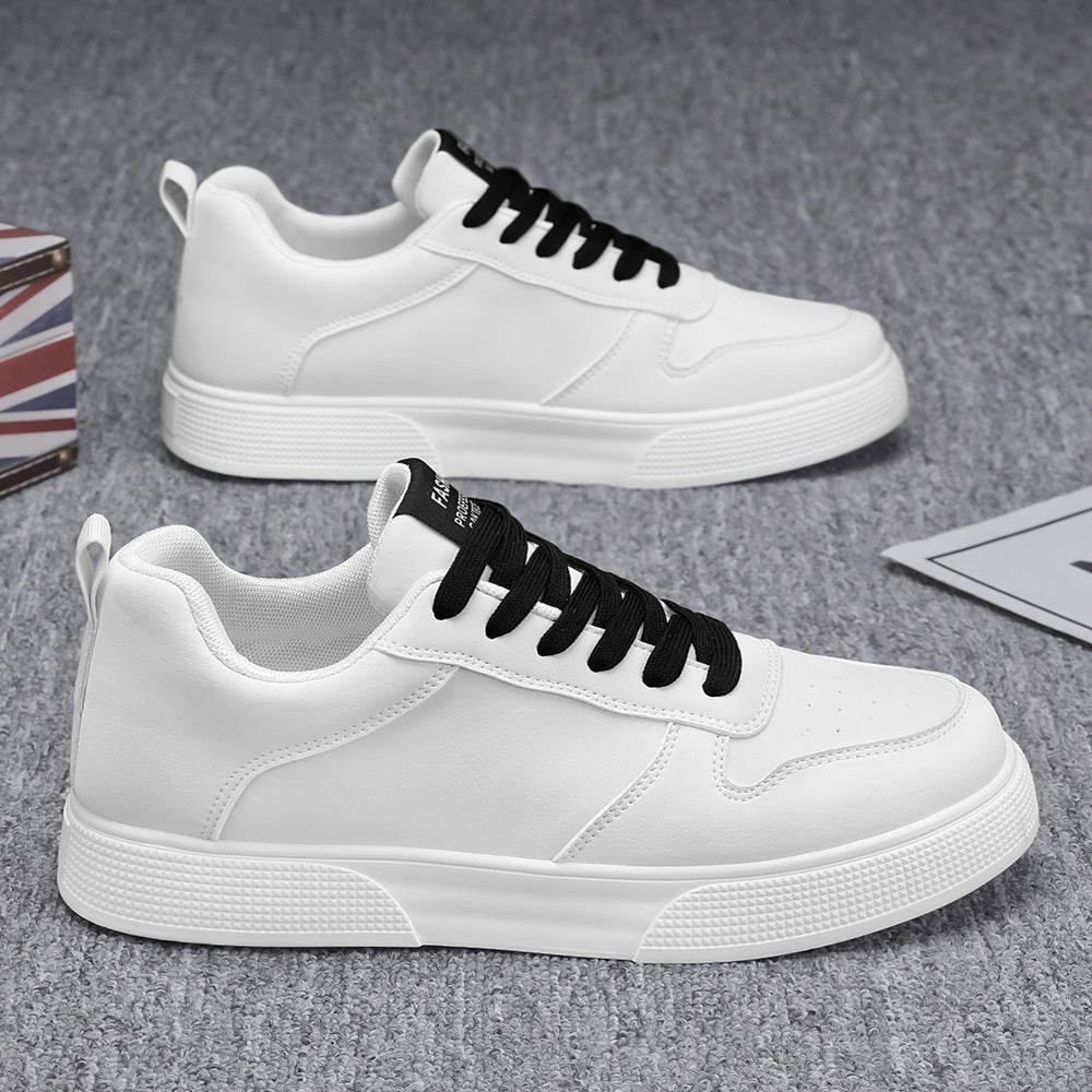 Men’s Low-Top Sneakers – Suede Upper – Perforated – Rubber Sole – Lace-Up Fit
