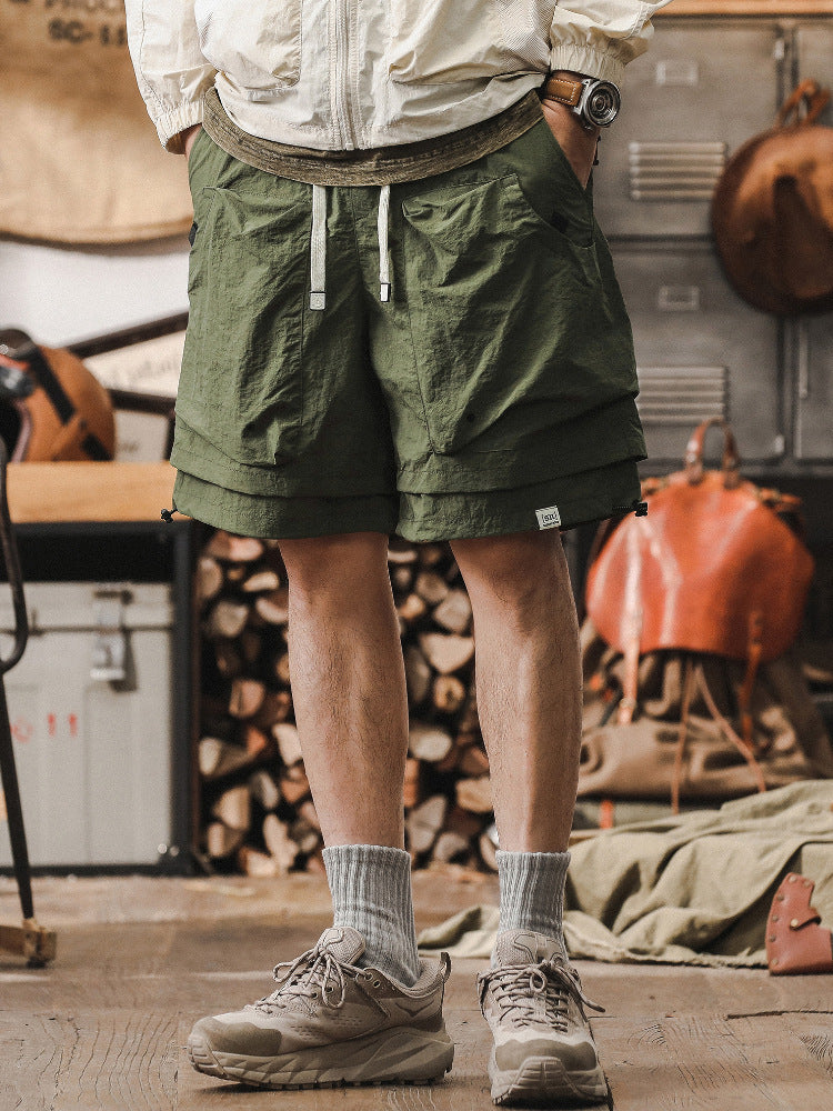 Men’s Cargo Shorts – Quick Dry – Relaxed Fit – Breathable Mesh – Adjustable Waist