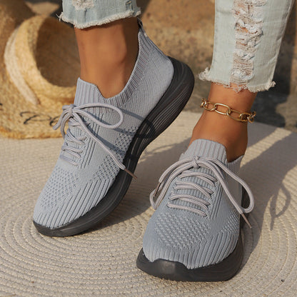 Women’s Sports Shoes – Orthopedic Support – Soft Knit – Lightweight Lace-Up Fit