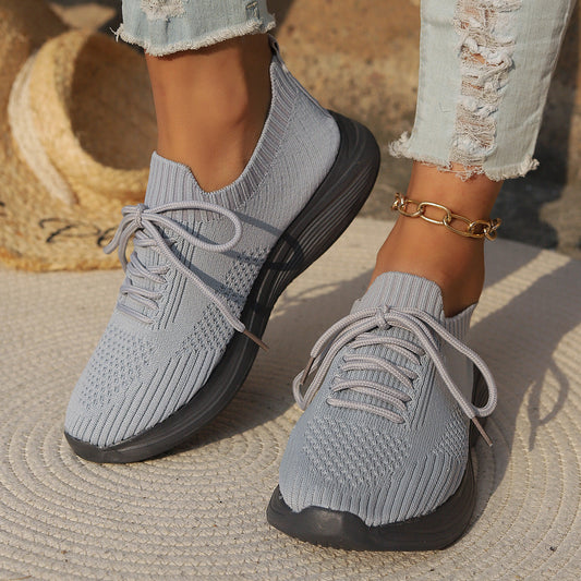 Women’s Sports Shoes – Orthopedic Support – Soft Knit – Lightweight Lace-Up Fit