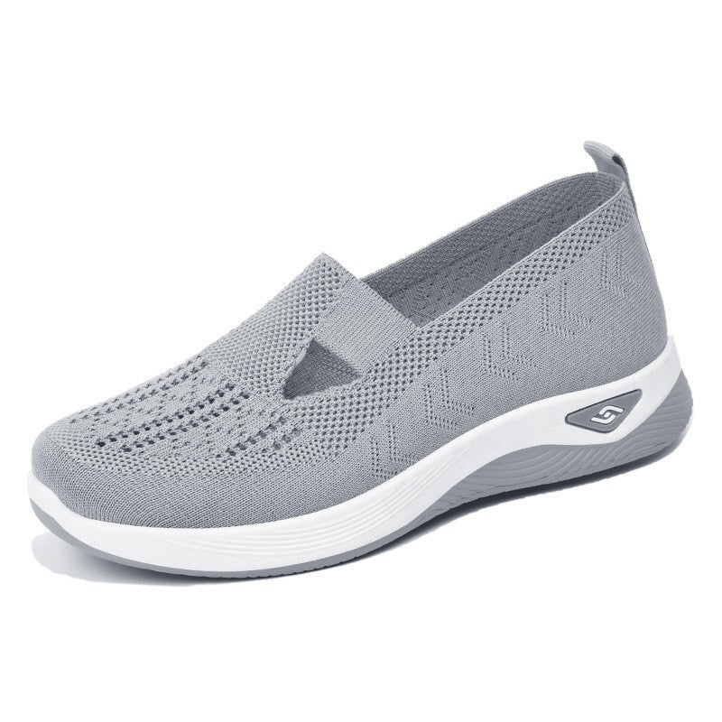 Women’s Slip-On Shoes – Breathable Mesh – Cushioned Sole – Lightweight Casual Fit