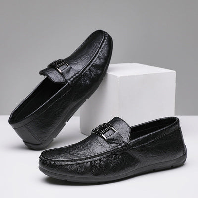 Men’s Loafers – Slip-On Driving Shoe – Breathable Soft Sole – Moc Toe Detail