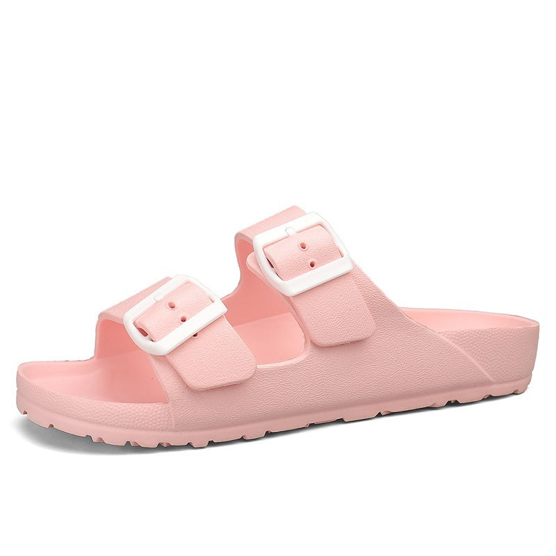 Men’s Sandals – Synthetic Leather – Open Toe – Adjustable Buckle Straps – Thick Sole