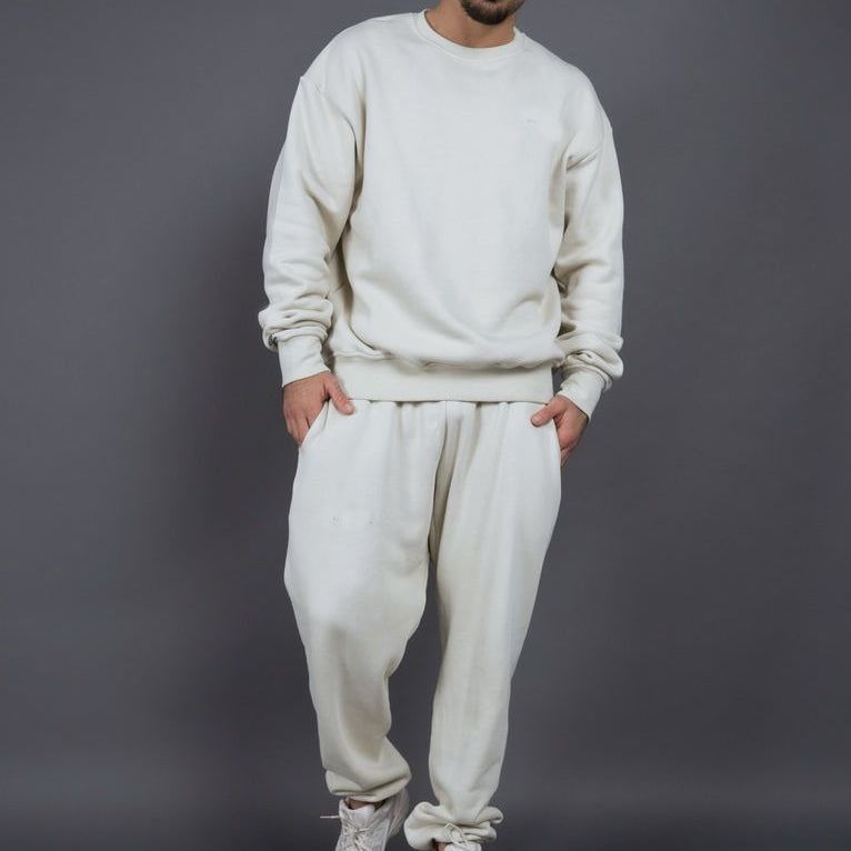Men’s Tracksuit Set – Cotton – Relaxed Fit – Ribbed Cuffs – Casual Comfort Wear