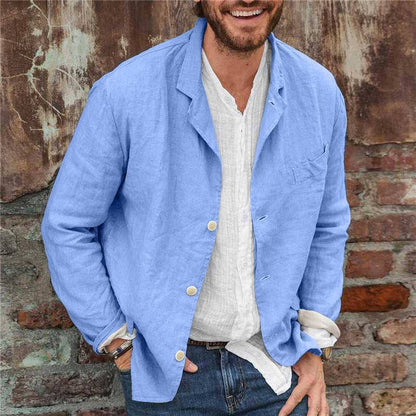Men’s Blazer – Relaxed Fit – Notch Lapel – Lightweight Casual