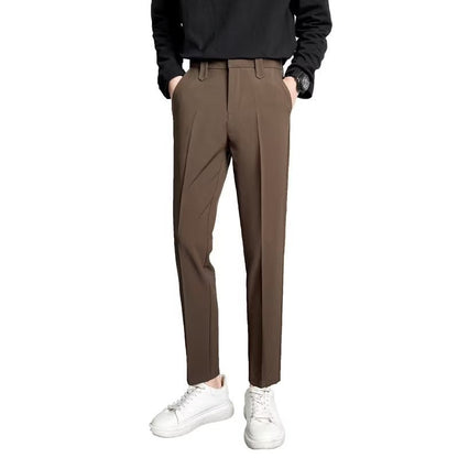 Men’s Tapered Pants – Slim Fit – Cropped Ankle Length – Lightweight Breathable Fabric