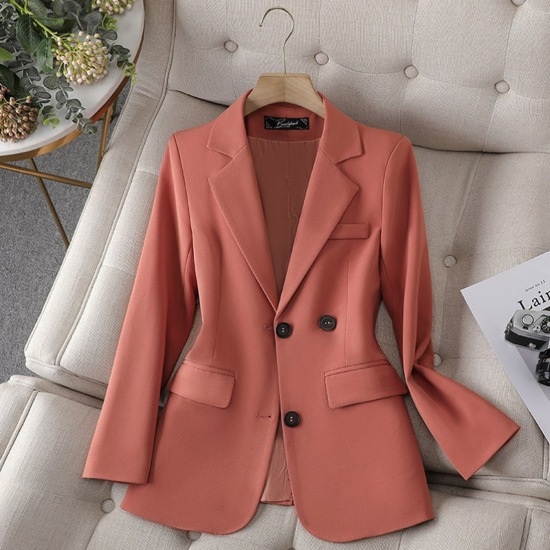 Women's professional back split slim fit blazer