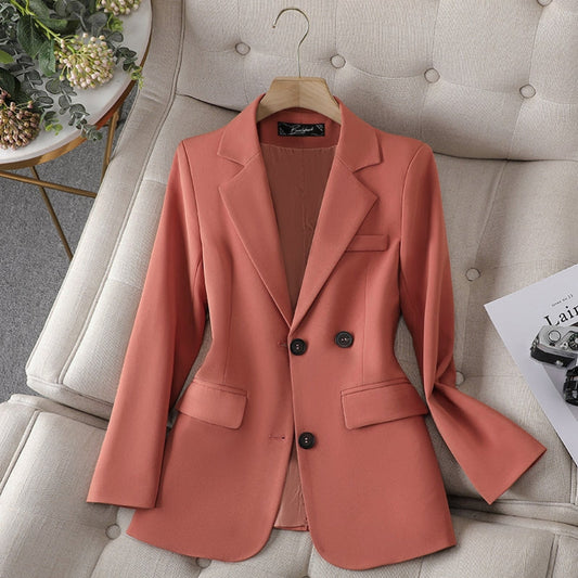 Women's professional back split slim fit blazer