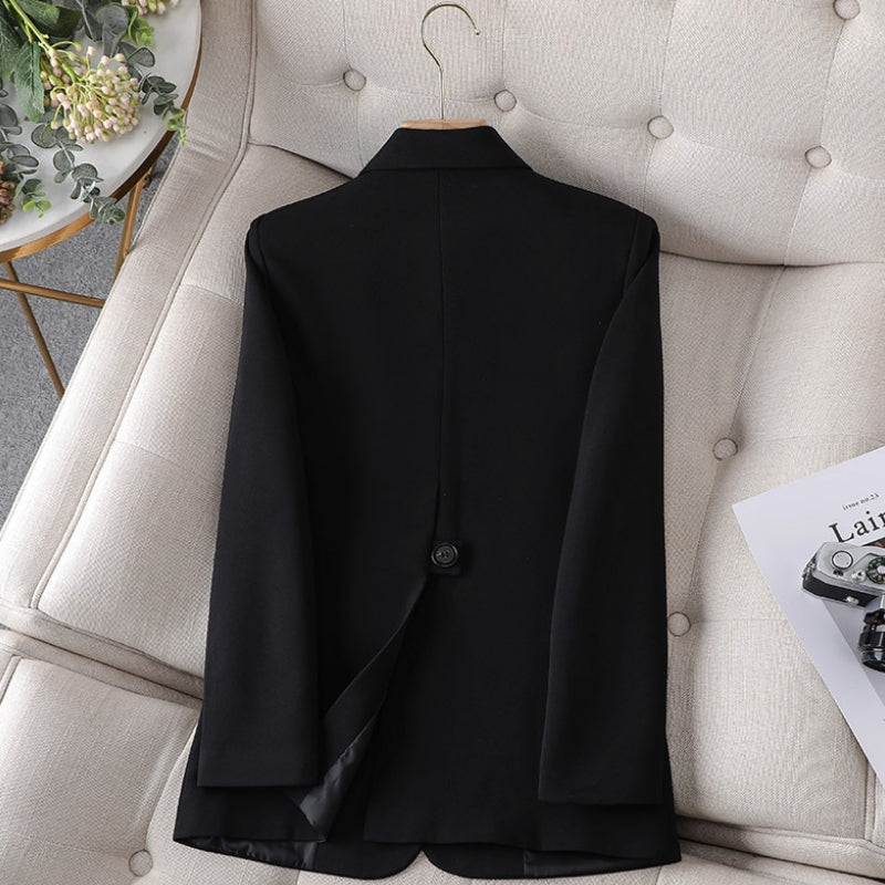 Women's professional back split slim fit blazer