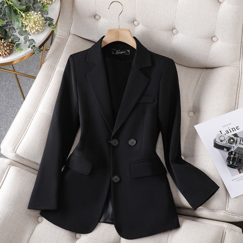 Women's professional back split slim fit blazer