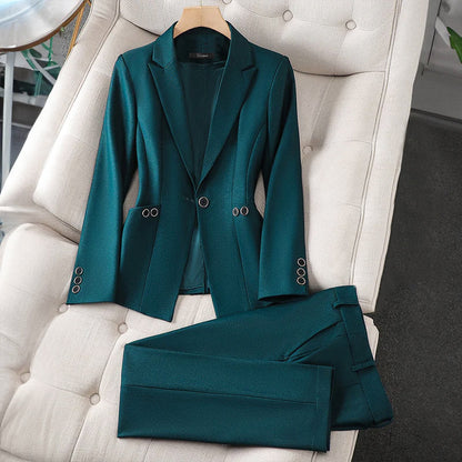 Women's formal blazer and trouser set