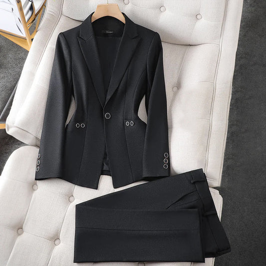 Women's formal blazer and trouser set