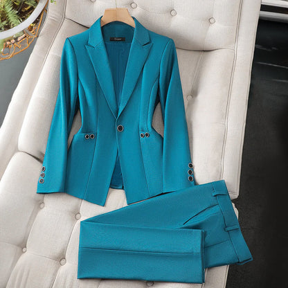 Women's formal blazer and trouser set