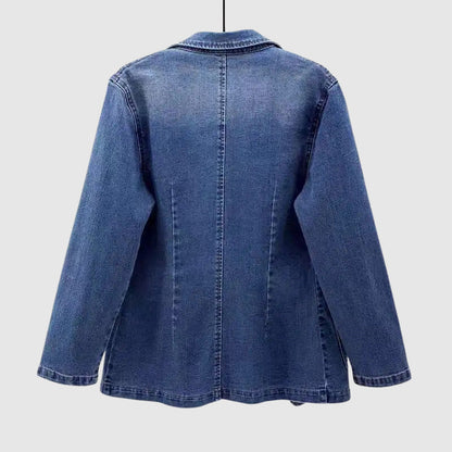 Womens loose-fit jacket with collar