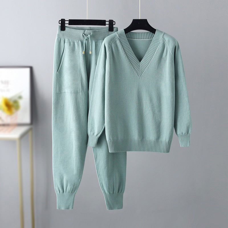 Women's relaxed long-sleeved duo set