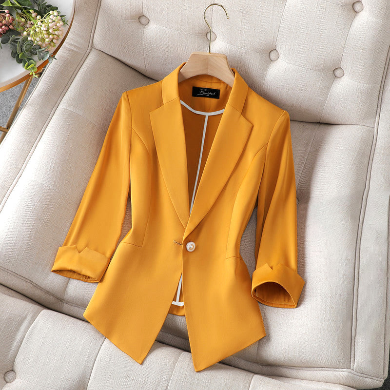 Women's elaine notch collar single button blazer