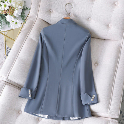 Women's long sleeve single breasted blazer