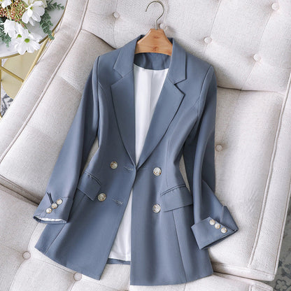 Women's long sleeve single breasted blazer