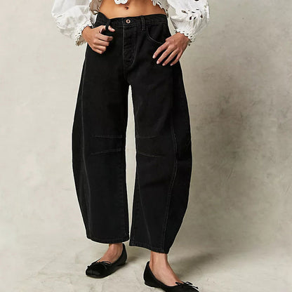 High waist wide leg jeans for women