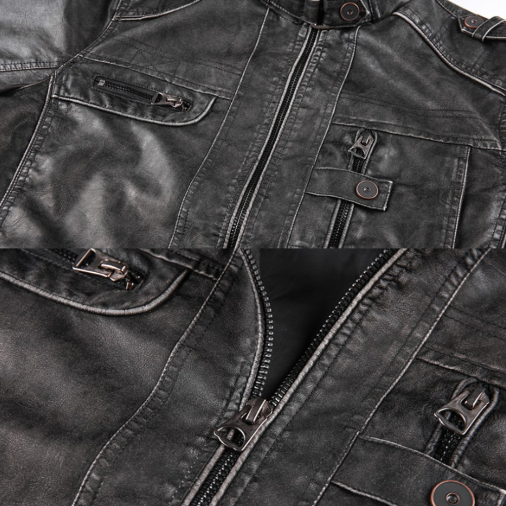 Men's stand collar jacket
