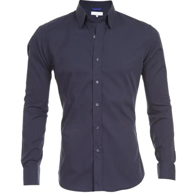Men’s Slim Fit Dress Shirt – Button-Up – Long Sleeve – Tailored Formal Wear