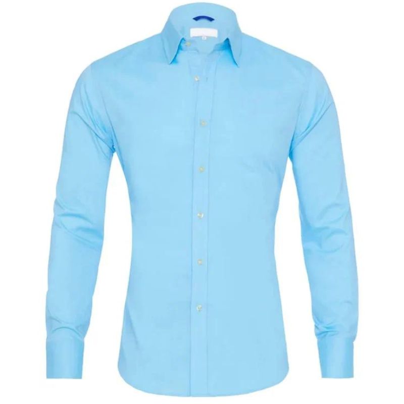 Men’s Slim Fit Dress Shirt – Button-Up – Long Sleeve – Tailored Formal Wear
