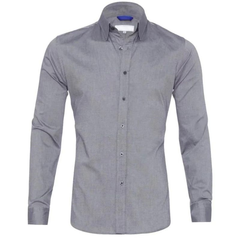 Men’s Slim Fit Dress Shirt – Button-Up – Long Sleeve – Tailored Formal Wear