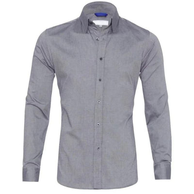 Men’s Slim Fit Dress Shirt – Button-Up – Long Sleeve – Tailored Formal Wear