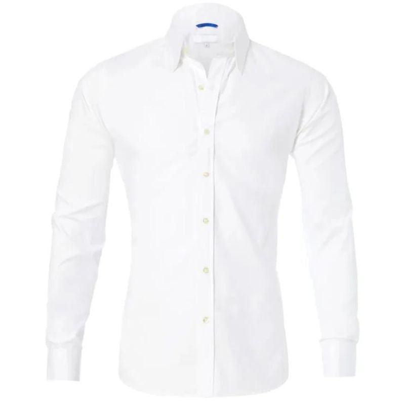 Men’s Slim Fit Dress Shirt – Button-Up – Long Sleeve – Tailored Formal Wear