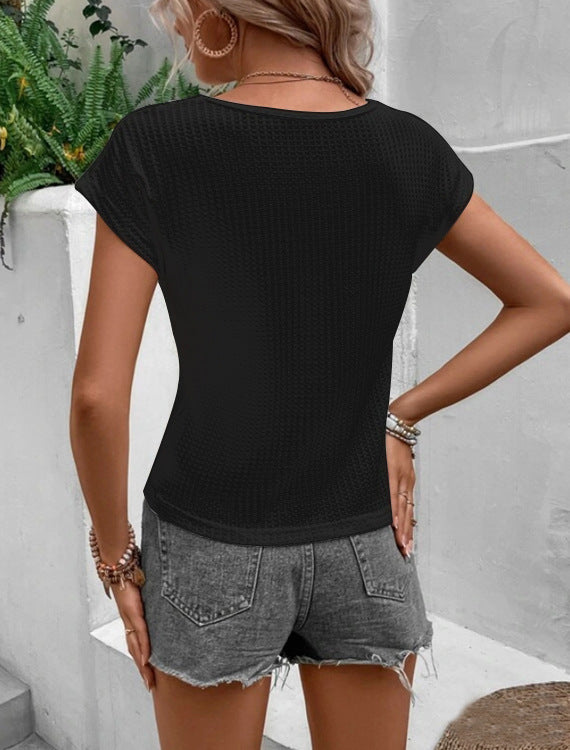 Elegant v-neck shirt top for women