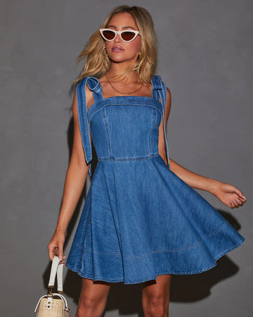 Candace - mini denim jurk