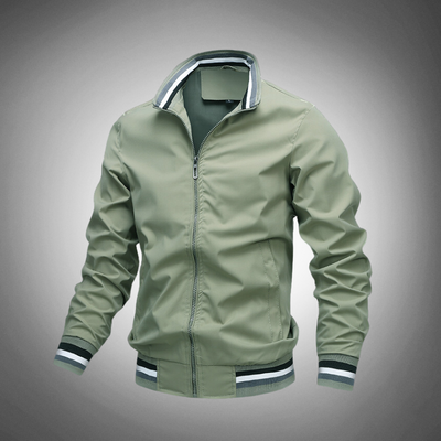 Men's zip-up bomber jacket