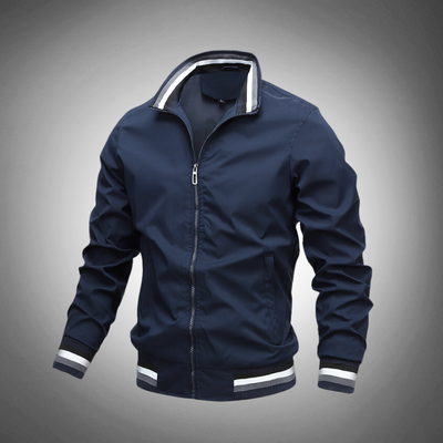 Men's zip-up bomber jacket