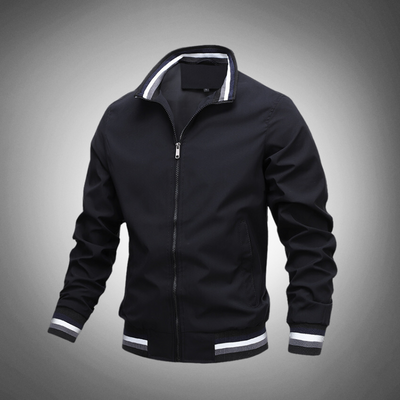 Men's zip-up bomber jacket