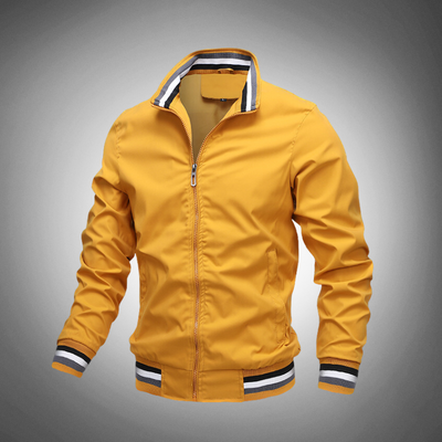 Men's zip-up bomber jacket