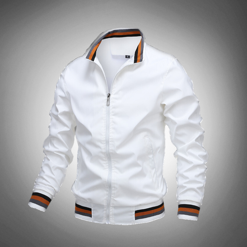 Men's zip-up bomber jacket