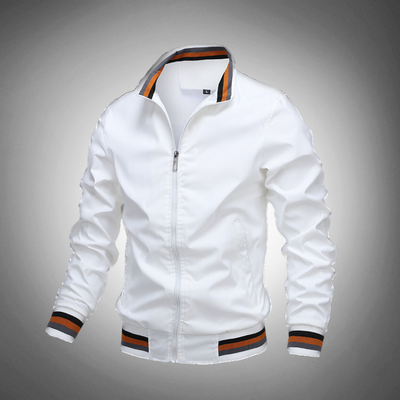 Men's zip-up bomber jacket