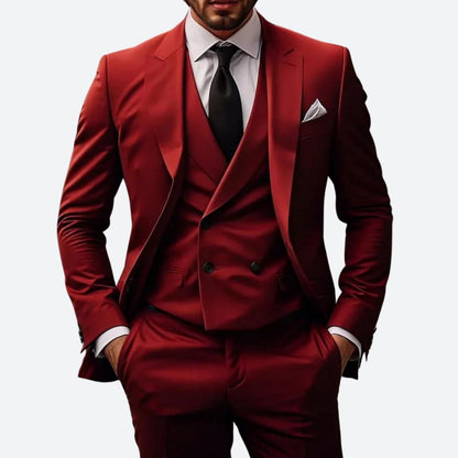 Pim | 3-Piece Slim Fit Suit with Breathable Polyester Blend