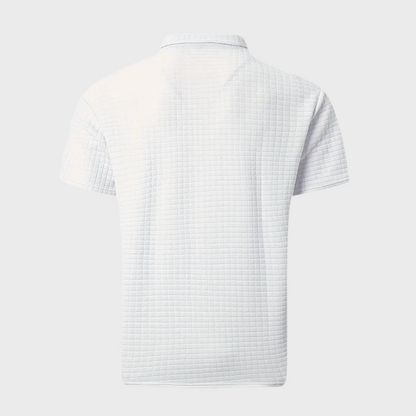 Men’s Polo Shirt – Slim Fit – Soft Knit – Contrast Trim – Subtle Textured Design