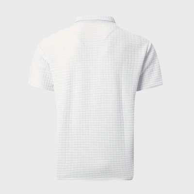 Men’s Polo Shirt – Slim Fit – Soft Knit – Contrast Trim – Subtle Textured Design