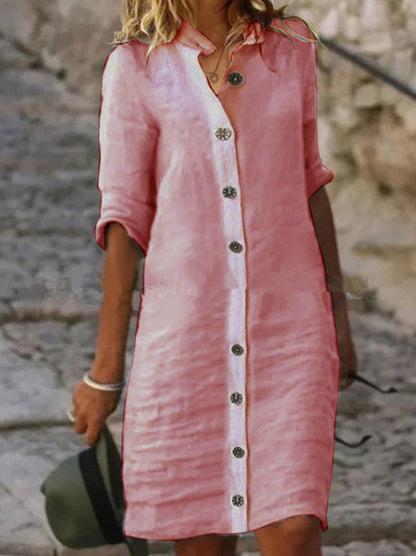 Women's Summer Button-Down Dress