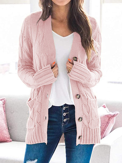 Long sleeve knitted sweater for women