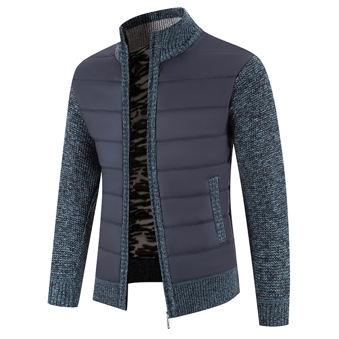 Heren winter vest met opstaande kraag