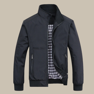 Men's stand collar zip spring jackets
