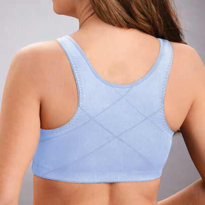 Women’s Wireless Bra – Full Coverage – Front Closure – Breathable Blend – Soft Support