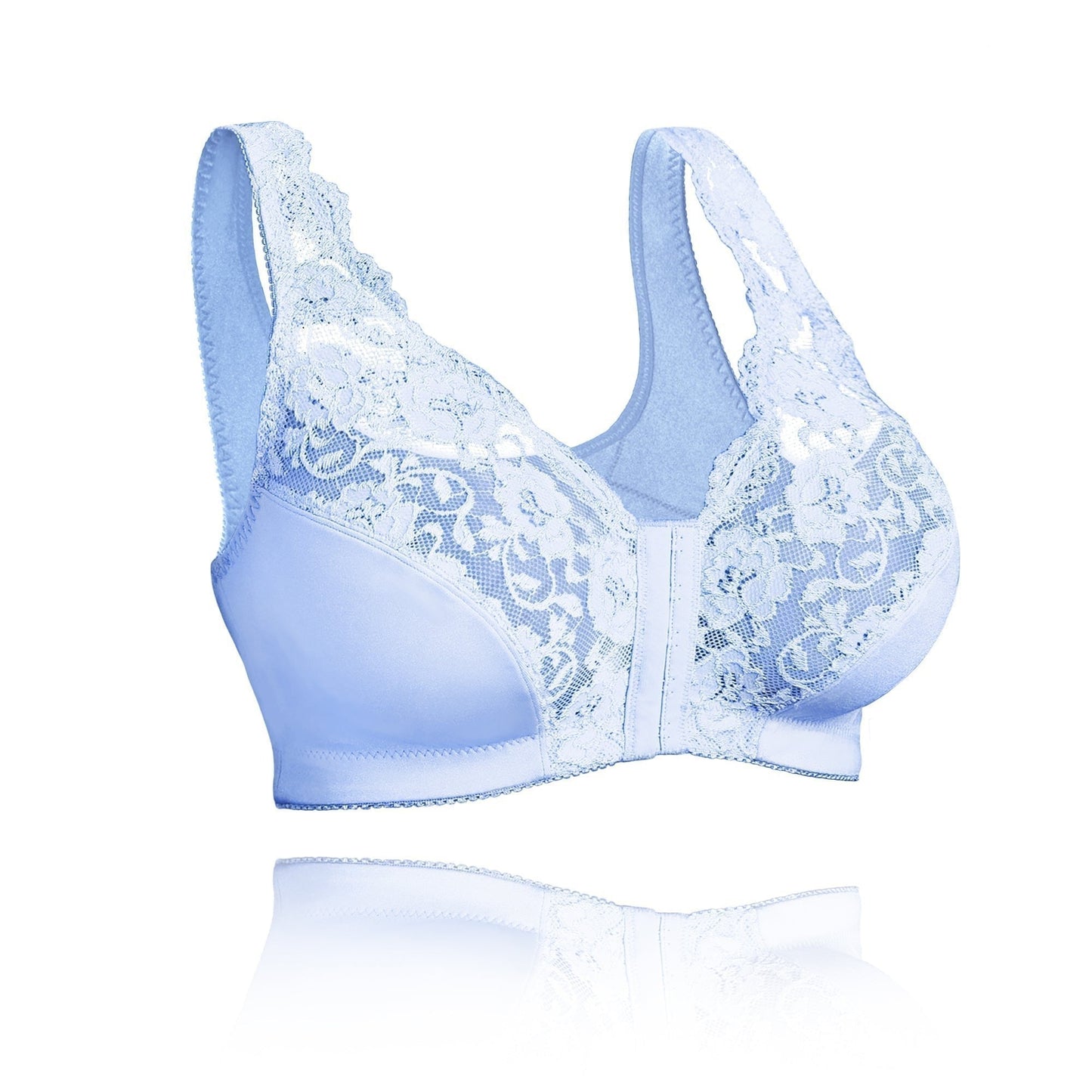 Women’s Wireless Bra – Full Coverage – Front Closure – Breathable Blend – Soft Support
