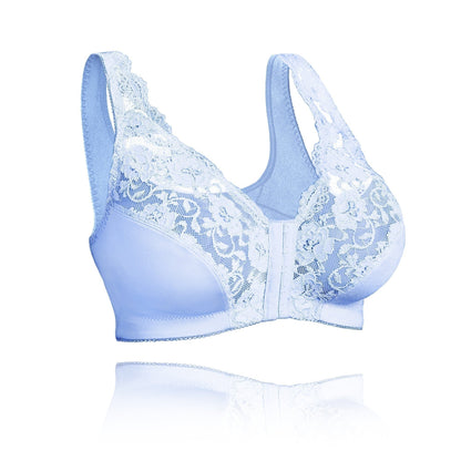 Women’s Wireless Bra – Full Coverage – Front Closure – Breathable Blend – Soft Support