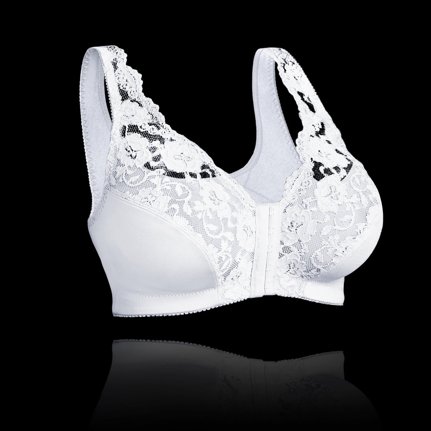 Women’s Wireless Bra – Full Coverage – Front Closure – Breathable Blend – Soft Support